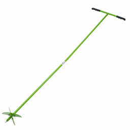 Бур лопастной со сменными ножами, 2110 мм, удлинитель, диаметр 150 мм, 200 мм, Сибртех