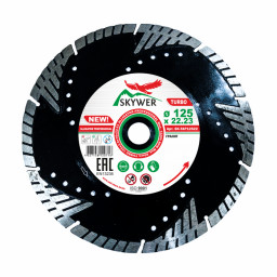 Диск алмазный SKYWER ALLIGATOR PROFESSIONAL TURBO 125*2,0*10*22,23