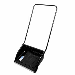 Движок для уборки снега пластиковый 690х470х1420 мм стальная рукоятка СИБРТЕХ