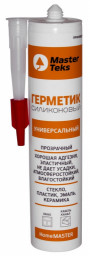 Герметик силиконовый универсальный 260 мл прозрачный MasterTeks HM