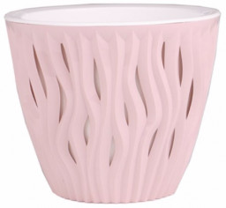 Горшок ВДОХНОВЕНИЕ 2,25 л пластиковый бежево-розовый