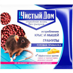 Гранулы ЧИСТЫЙ ДОМ Форет 125гр запах сыра