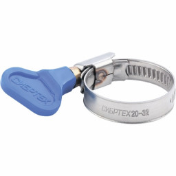 Хомут червячный 50-70 мм с ключом СИБРТЕХ (50шт)