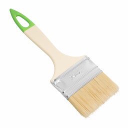 Кисть флейцевая, 70*8, натуральная щетина, пластиковая ручка, 10шт Сибртех