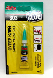 Клей цианоакрилатный Универсальный Akfix 303 3 гр