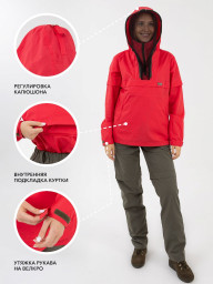 Костюм летний женский Тайга-С коралловый/оливковый Покров