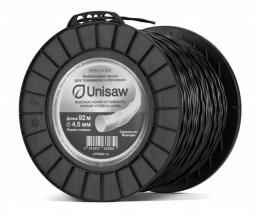 Леска триммерная 4.5мм 92м спираль Unisaw