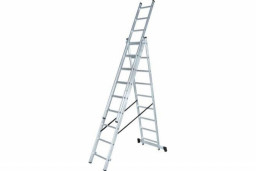 Лестница 3х10 алюминиевая трёхсекционная ВИХРЬ