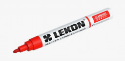 Маркер-краска 3,0-4,0мм красный нитроэмаль LEKON Standart