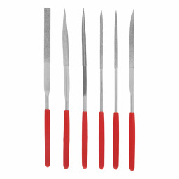 Набор надфилей алмазных, 140 х 50 х 3 мм, 6 шт Matrix