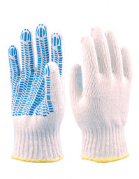 Перчатки х/б, ПВХ Протектор // Россия