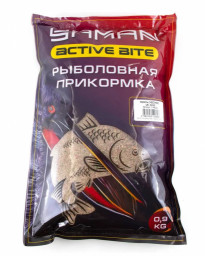 Прикормка Yaman Active Bite Карась (чеснок), цв. микс, 900 г