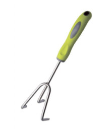 Рыхлитель 3-х зубый нержавеющая сталь с пластиковой ручкой OLOV Профи