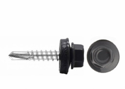 Саморез 4,8*35 ш/гр. кровельный серый графит RАL7024