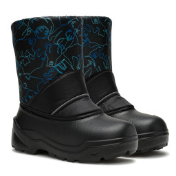 Сапоги зимние детские медведи синие/черные Асс1 Дюна Аст