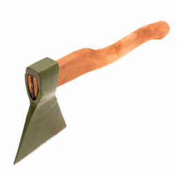 Топор кованный, в сборе, 1400/1750 г, деревянное топорище, 500 мм, Б4 Сибртех