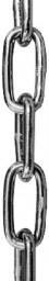 Цепь D-6 мм. с длинным звеном D2 DIN763 / цена за метр