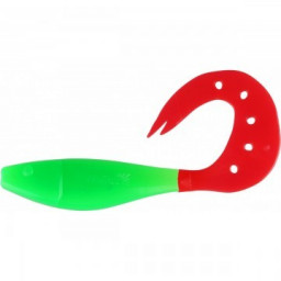 Твистер несъедоб. Helios Kasandra 4"29/10,9см Lime & Red